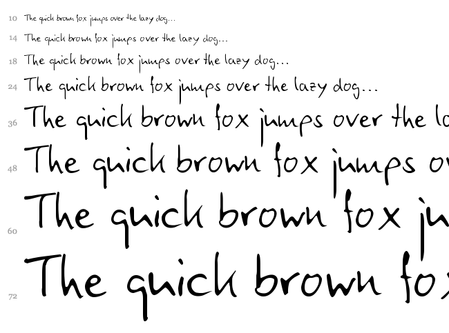 Canadian Penguin font waterfall